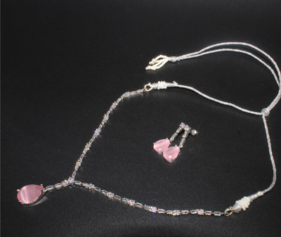 BELLACRAZE Copper Silver Pink Jewellery Set(Pack of 3)