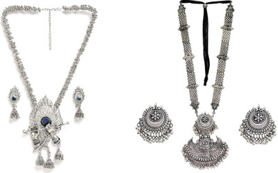 JMBW INTERNATIONAL Alloy Silver Jewellery Set(Pack of 1)