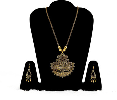jill fashion Alloy Gold-plated Gold Jewellery Set(Pack of 1)
