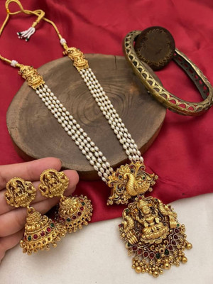 Rangrozo Jewellery Brass, Alloy Gold-plated Gold Jewellery Set(Pack of 1)