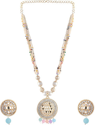 ZMS Alloy Gold-plated Multicolor Jewellery Set(Pack of 1)