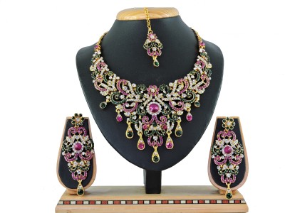 VATSALYA creation Alloy Gold-plated Multicolor Jewellery Set(Pack of 1)