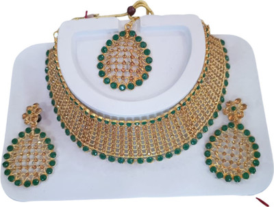 RIGHT CHOICE Alloy Gold-plated Gold Jewellery Set(Pack of 3)