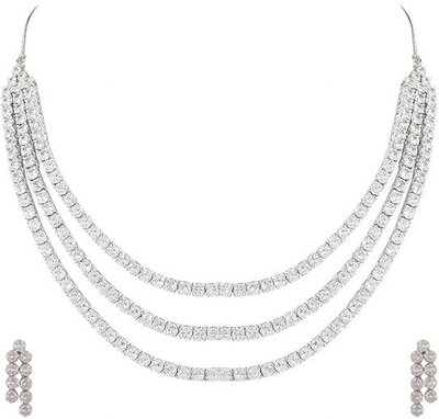 Vasudhara Brass Brass Silver Jewellery Set(Pack of 1)