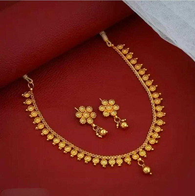 Nik Copper Gold-plated Gold Jewellery Set(Pack of 1)