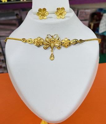 Soumi store Copper Gold Jewellery Set(Pack of 2)