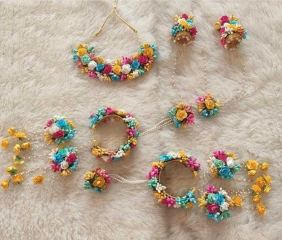 CRAFTSAI EXPORTS Fabric Multicolor Jewellery Set(Pack of 1)