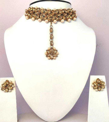 Ruhi Alloy Gold Jewellery Set(Pack of 1)