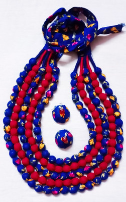 Chanda Fabric Multicolor Jewellery Set(Pack of 1)