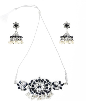 Lathar Alloy Black Jewellery Set(Pack of 1)
