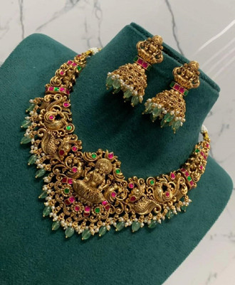 RIENTA JWL Alloy Gold-plated Gold Jewellery Set(Pack of 1)