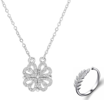 MAATRCHAAYA Stainless Steel Sterling Silver Silver Jewellery Set(Pack of 2)