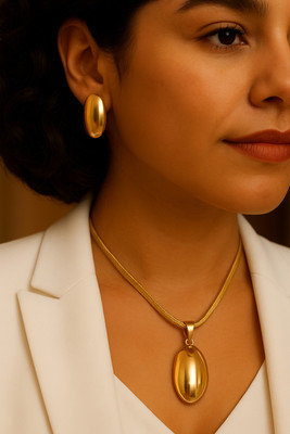 RAYEOS Stainless Steel Gold Jewellery Set(Pack of 1)
