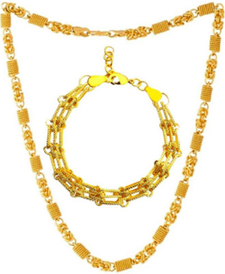 RIYAASHI Brass Gold-plated Gold Jewellery Set(Pack of 2)