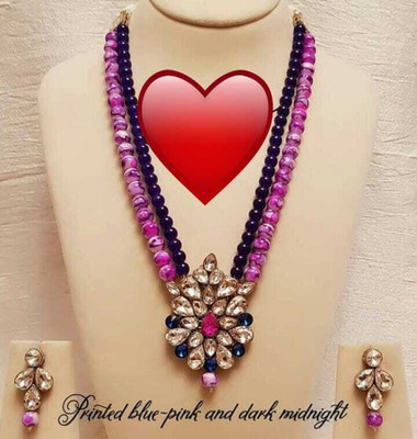 CATALYST Alloy Gold-plated Blue, Purple Jewellery Set(Pack of 1)