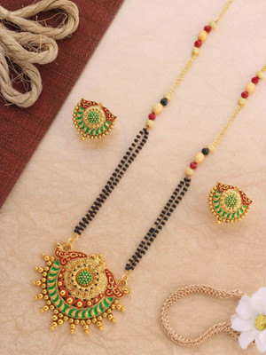 CLONEO Alloy Gold-plated Multicolor Jewellery Set(Pack of 1)