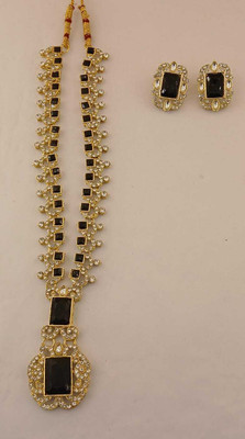 Marsify World Brass, Alloy Gold-plated Black, Gold, White Jewellery Set(Pack of 1)