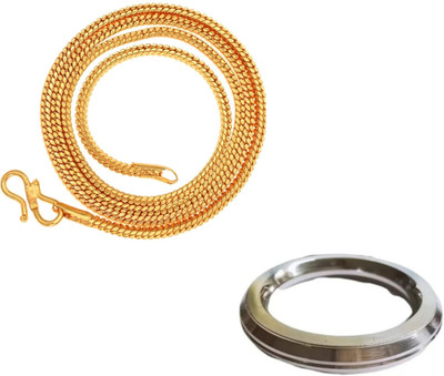 house of common Brass, Stainless Steel Sterling Silver, Gold-plated Silver, Gold Jewellery Set(Pack of 2)