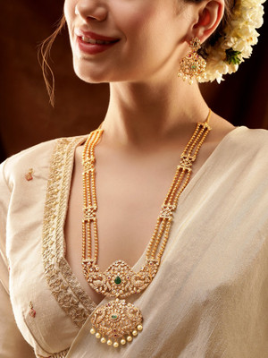 RUBANS Brass Gold-plated Gold Jewellery Set(Pack of 2)