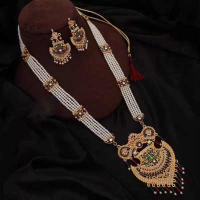 Rhosyn Brass, Mother of Pearl, Alloy Gold-plated Gold, Multicolor Jewellery Set(Pack of 2)