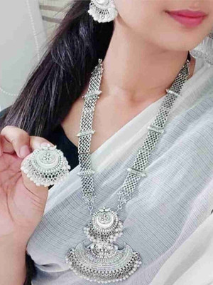 Glimmers Group Oxidised Silver Silver Silver Jewellery Set(Pack of 1)
