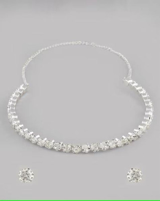 V.V. Sons Alloy Silver Silver Jewellery Set(Pack of 1)