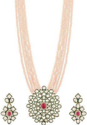RAHUL TRADERS Alloy Gold-plated Rose Gold Jewellery Set(Pack of 1)