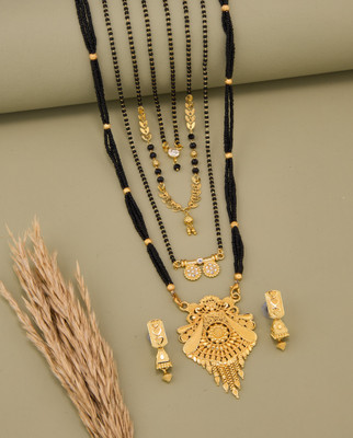 TheSanga Brass Gold-plated Gold Jewellery Set(Pack of 1)