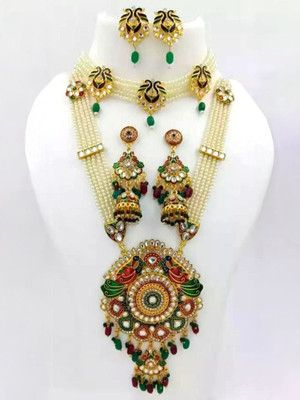 Navyug Enterprise Alloy Gold-plated Multicolor Jewellery Set(Pack of 1)