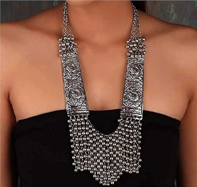 Kaima Alloy Silver Jewellery Set(Pack of 1)