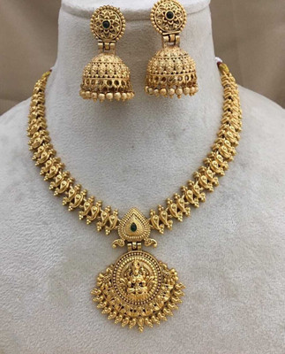 Shilpa Creation Brass Green Jewellery Set(Pack of 1)