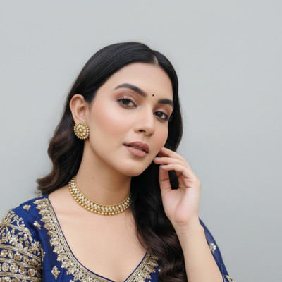 SHARANYA Alloy Grey, Gold Jewellery Set(Pack of 1)