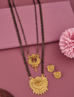 BELLADOR Alloy Gold-plated Gold Jewellery Set(Pack of 2)
