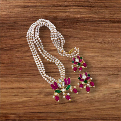 Gungun Creation Alloy Gold-plated Multicolor Jewellery Set(Pack of 1)