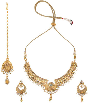 BHANA FASHION Brass Gold-plated Gold Jewellery Set(Pack of 4)