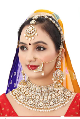 Kum Kum art Alloy Rhodium White Jewellery Set(Pack of 1)