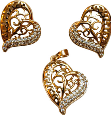 NOONGAR Alloy Rose Gold Jewellery Set(Pack of 1)