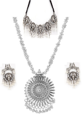 Kaima Oxidised Silver Silver Jewellery Set(Pack of 1)