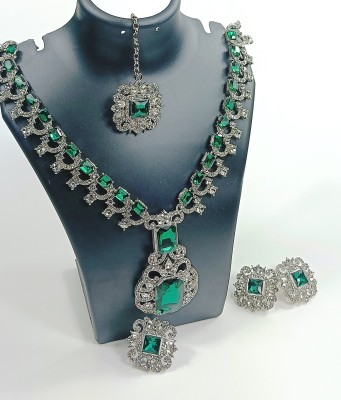 gauracia Alloy Green Jewellery Set(Pack of 1)