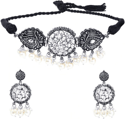 SKG Fashion Store Alloy Silver Jewellery Set(Pack of 1)