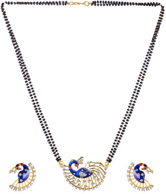 SRK Fashions Alloy Black Jewellery Set(Pack of 1)