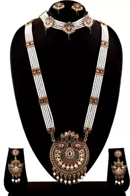 PRIMERIEA Brass, Alloy Gold-plated Multicolor Jewellery Set(Pack of 2)