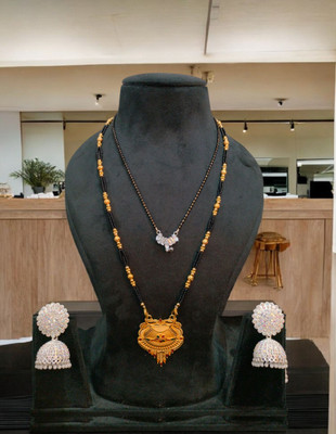 touch gold Alloy Gold-plated, Silver Gold, White Jewellery Set(Pack of 1)