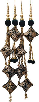 Latkan Fabric Gold-plated Green Jewellery Set(Pack of 1)