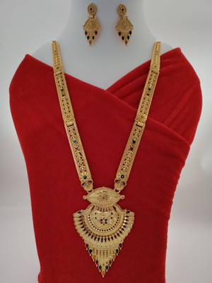 Shree Fashions World Brass Gold-plated Gold Jewellery Set(Pack of 3)