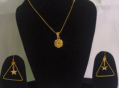 Ayansss enterprises Alloy Gold-plated Gold Jewellery Set(Pack of 1)