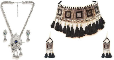 MAYRA TRADING Alloy Silver Jewellery Set(Pack of 1)