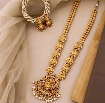 FALLALERY Alloy Brass Gold Jewellery Set(Pack of 1)