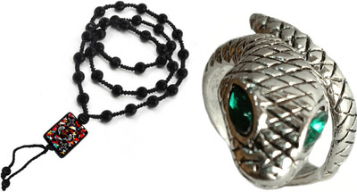 KINGSTYLEIMPEX Dori, Alloy Black, Silver Jewellery Set(Pack of 1)