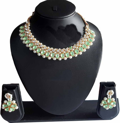 STYLISH DUDE Alloy Green, Green Jewellery Set(Pack of 1)